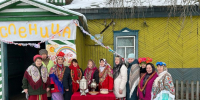 Традиционно встретили весну проводами масленицы в деревне Новые Высли - Ибресинский район